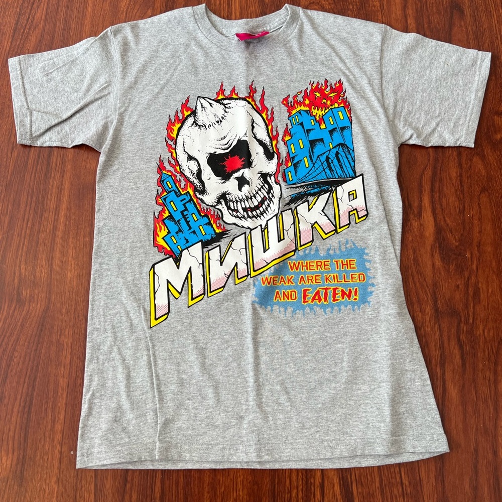 Mishka fire skull shirt size small